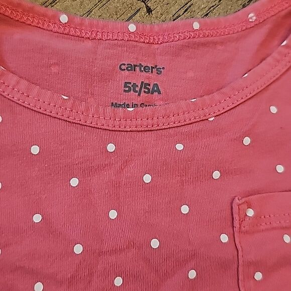 5T cotton polka dot shirt - Picture 2 of 5